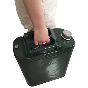 1 pièce, bidon d'huile en fer vert <span class=keywords><strong>militaire</strong></span> 20L, bidon d'emballage pour diesel et essence, accessoires pour camping-car, réservoir d'huile de rechange pour voiture - Product Image 6