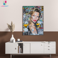 UNIART Graffiti wall street pop art print set imprimable mode décoration graffiti affiche encadrée impression art imprimé art altéré