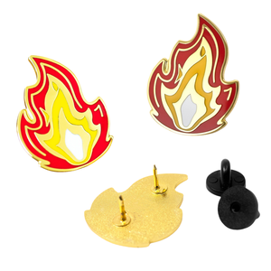 15 ans usine personnalisé métal émail épinglette dessin animé c'est <span class=keywords><strong>feu</strong></span> dur broche Badge vêtements chapeau artisanat cadeau - Product Image 1