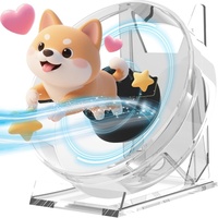 Ventilateur projecteur holographique de bureau E-PD13 5,12 pouces (13 cm) – Hologramme 3D couleur pleine, utilisation intérieure, contrôle sans fil/application, portable