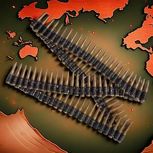 Ceinture de balles en plastique de 60 pouces pour cosplay steampunk, accessoire de costume <span class=keywords><strong>militaire</strong></span>, pour rock star, très vendue, réutilisable, imperméable - Product Image 4