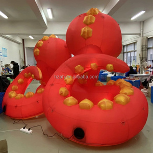 Inflatable rắn mô hình thiết kế mới Màu đỏ rắn bóng với <span class=keywords><strong>LED</strong></span> ánh sáng Blow-up quảng cáo <span class=keywords><strong>inflatables</strong></span> - Product Image 4