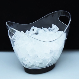 Secchiello per Ghiaccio LED Colorato Personalizzabile, Contenitore in Plastica per Vino da Bar, Intrattenimento con Acqua, <span class=keywords><strong>Bottiglia</strong></span> di Vino in Vetro per Feste 8L - Product Image 4