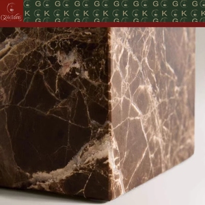 ชั้นวางหนังสือแบบโมเดิร์น GOLDKING สีน้ำตาลเขียว พร้อมที่กั้นหนังสือลายหินอ่อน โรงงานผลิตโดยตรง รับผลิตแบบ OEM ODM - Product Image 5