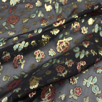 Petite fleur Jacquard soie impression numérique en mousseline de soie robe été cadeau haut femmes Offre Spéciale en gros