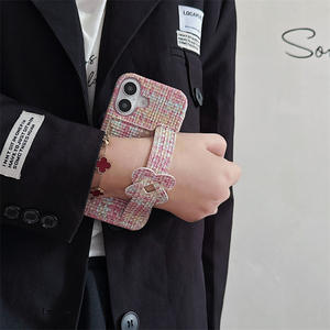 Pour Apple 17 Air couverture de téléphone tissé coeur porte-carte en gros 13 14 15 Plus <span class=keywords><strong>coque</strong></span> dame iPhone 16 Pro Max étui de téléphone portable - Product Image 3