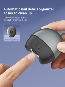 Coupe-<span class=keywords><strong>ongles</strong></span> électrique rechargeable USB portable, <span class=keywords><strong>ciseaux</strong></span> automatiques incurvés anti-pincement pour les <span class=keywords><strong>ongles</strong></span> des orteils, durable, en plastique - Product Image 2