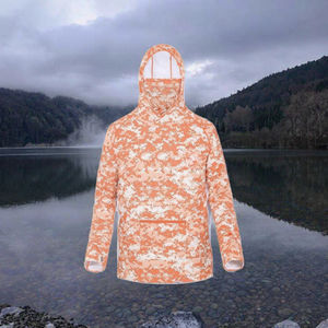 T-shirt de pêche à manches longues pour homme, personnalisé, protection UV UPF 50, séchage rapide, imprimé numérique, polyester, vente en gros - Product Image 3