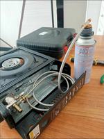 Adaptador de Gas Butano para Estufa Portátil de Camping, Convertidor de Estufa de Gas para Exteriores, Adaptador Metálico para Convertir Cartuchos de Combustible