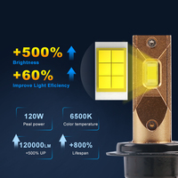 Phare de travail LED pour voiture, étanche IP68, 120W, 6500K, en matériau de qualité supérieure, phare automobile LED de haute qualité