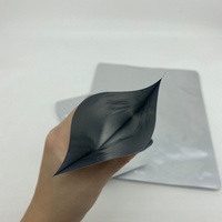 Sachet en aluminium plat imprimé avec logo personnalisé, emballage jetable thermoscellable, sachet laminé à trois soudures latérales, résistant à l'humidité
