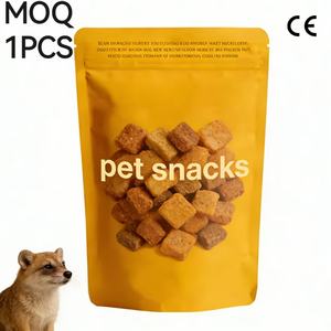 Op maat gedrukte, hersluitbare polyesterfolie geurbestendige ritssluitertassen van plastic aluminiumfolie, staande pouches voor huisdierenvoeding verpakkingen - Product Image 1