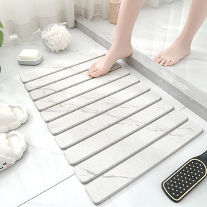 Tapis <span class=keywords><strong>de</strong></span> sol pliable en diatomite épaissie, absorbant, séchage rapide, antidérapant avec support en PVC, style moderne imprimé pour toilettes et salles <span class=keywords><strong>de</strong></span> <span class=keywords><strong>bain</strong></span> domestiques - Product Image 3