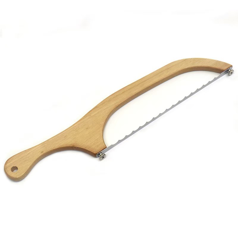 Coltello per pane in legno di gomma