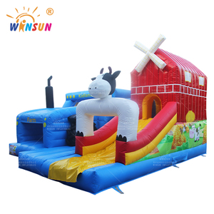 WINSUN Terrain <span class=keywords><strong>de</strong></span> jeux gonflable professionnel avec camion, accessoires <span class=keywords><strong>de</strong></span> jeux gonflables, château gonflable pour enfants - Product Image 2