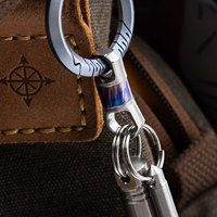 Portachiavi Girevole in Titanio Portatile per Esterni Anti-smarrimento Portachiavi Auto Leggero Mini Portachiavi Auto