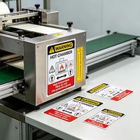 Autocollant TEDDY personnalisé pour avertissement de sécurité, résistant à la chaleur, en carton, étiquette de protection solaire extérieure, autocollant résistant aux intempéries pour produits chimiques
