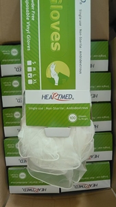 Food Service Disposable Vinyl Gloves 24CM Silicone-Free <b>Powder</b>-Free Non Sterile Clear Smooth <b>Texture</b> Customizable - Product Image 3