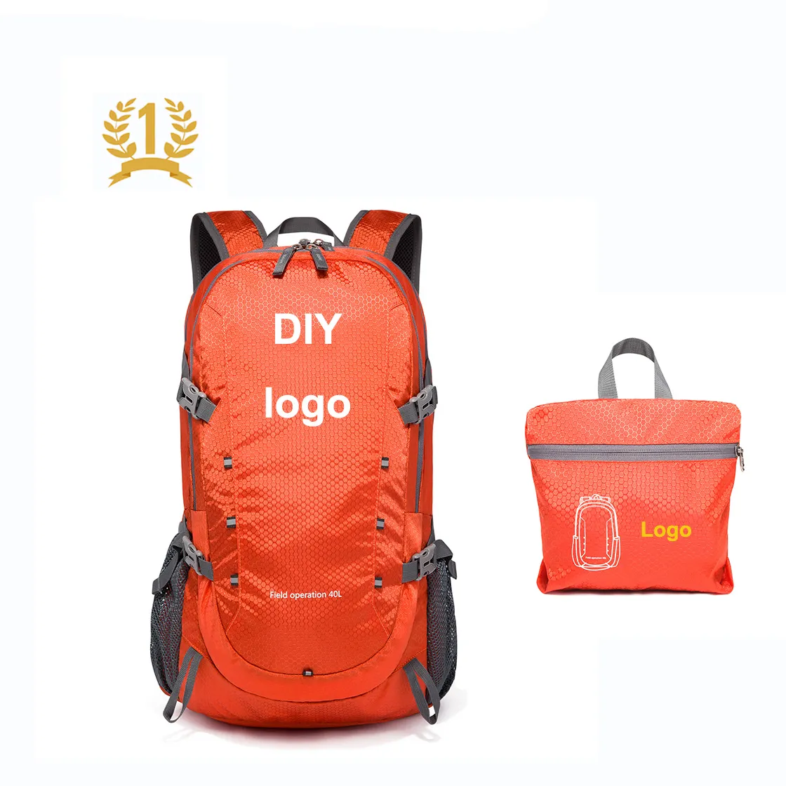 Ultralight Bagpack Wholesale Foldable Camping Sports Custom Bag Waterproof Hiking 40L Travel Climbing Backpacks
