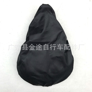 Funda impermeable para sillín de bicicleta, Protector de asiento negro plegable para montar en bicicleta, uso al aire libre, diseño compacto y portátil - Product Image 4