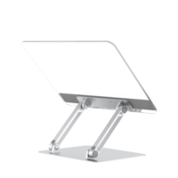 Support réglable en hauteur pour livres et ordinateurs portables, en plastique avec plateau en acrylique et base en métal, pour la lecture et le travail à domicile ou au bureau