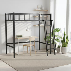 <span class=keywords><strong>Lit</strong></span> superposé moderne <span class=keywords><strong>en</strong></span> métal <span class=keywords><strong>avec</strong></span> échelles jumelles et barrière de sécurité pour garçons, filles, adolescents, enfants, chambre à coucher, école et hôtel - Product Image 5