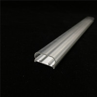 Tube en plastique CO-Extrusion Pc pour boîtier de lumière Led Polycarbonate Acrylique Pmma Abs Givré Semiclear clear Milky Pipe