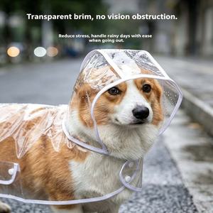 Impermeabile Riflettente Minimalista in EVA per Cani di Piccola e Media <span class=keywords><strong>Taglia</strong></span> con Cappuccio, Vendita all'Ingrosso - Product Image 5
