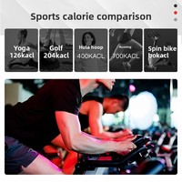 Bicicleta de Spinning Vertical Comercial - Bicicleta de Ejercicio Cardiovascular Silenciosa con Resistencia Magnética para Gimnasio en Casa, Monitoreo de Frecuencia Cardíaca, Capacidad de 150 kg