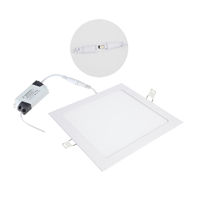 Factory Wholesale Slim Panel Lamp 6w 9w 12w 18w 24w Round Square Recessed Ceiling Led Panel Light