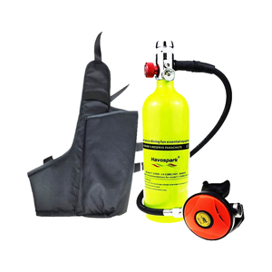 Taşınabilir yüksek basınçlı alüminyum 1L Mini tüplü dalış Sidemount hava tankı silindir şişe oksijen ekipmanları için 15-20 Mins dves - Product Image 4