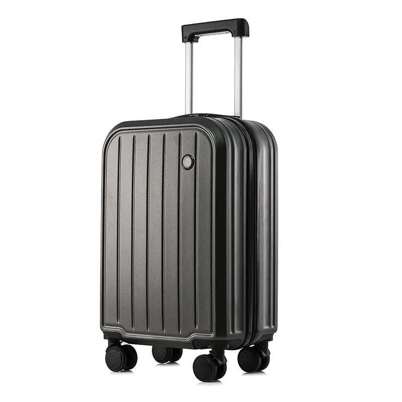 Fabrika özelleştirme ABS PC bagaj setleri sert kabuk bavul kabin seyahat evrensel tekerlek tekerler arabası bavul