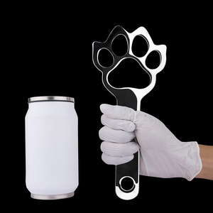Juguete Metálico con Forma de Pata de Gato para Azotes - Paleta de Disciplina <span class=keywords><strong>y</strong></span> Castigo BDSM de Acero Inoxidable 304 - Product Image 3