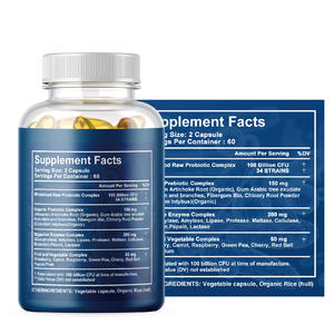 Probiotici Vegani 60 Capsule 100 Miliardi di CFU <span class=keywords><strong>a</strong></span> Rilascio Ritardato <span class=keywords><strong>10</strong></span> Ceppi Stabili <span class=keywords><strong>a</strong></span> Lungo Termine Integratori per la Salute Immunitaria e Vitamine Intestinali - Product Image 3