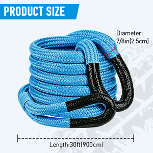 Kit <span class=keywords><strong>de</strong></span> corde cinétique robuste 15T <span class=keywords><strong>sangle</strong></span> <span class=keywords><strong>de</strong></span> remorquage d'urgence <span class=keywords><strong>pour</strong></span> corde <span class=keywords><strong>de</strong></span> récupération <span class=keywords><strong>de</strong></span> voitures tout-terrain <span class=keywords><strong>4X4</strong></span> <span class=keywords><strong>pour</strong></span> les situations <span class=keywords><strong>de</strong></span> sauvetage - Product Image 4