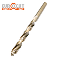 EUROCUT Usine En Gros Din-338 Cobaltstainless M35 Entièrement Moulu Ambre Finition HSS Foret Hélicoïdal pour la Coupe De Métal