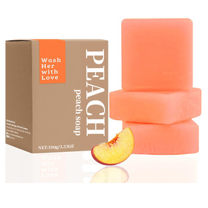 Custom Box Yoni Probiotics Soap Natural Peach Soap Ph Balanced Odor Removing Feminine <strong>Health</strong> Care 100g <strong>Bar</strong> - Product Image 1