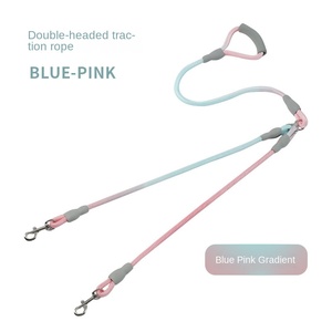 Guinzaglio a catena a doppia testa di lusso per animali domestici con funzione morbida del sistema di camminata e Anti-Entanglement per camminare con il cane sicuro - Product Image 6