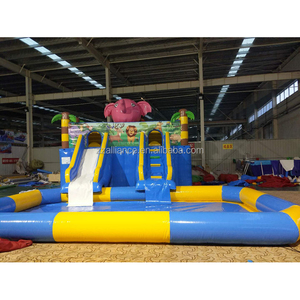 Inflatable nước nhảy voi trượt nước 6x4m với Hồ bơi bơm hơi OEM nhà máy - Product Image 4