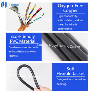 Câble de communication, alimentation et signalisation RVVSP/RVSP, paire torsadée blindée, souple, en PVC, conducteur en cuivre toronné, IP65 - Product Image 3