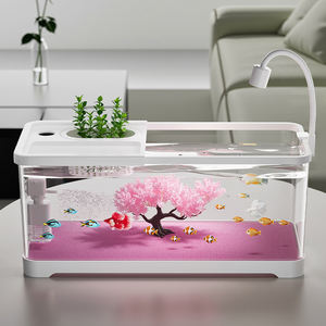 Akuarium Meja Kecil Transparan Tinggi dari Bahan Plastik Tebal untuk Ruang Tamu - Product Image 6