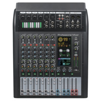 Console de mixage audio professionnelle 8/12/16 canaux avec 99 effets DSP et double égaliseur 7 bandes pour grandes scènes