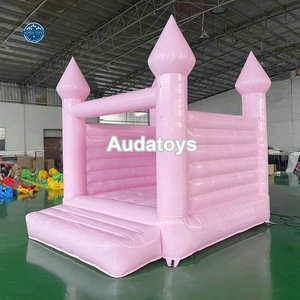 Kích Thước Tùy Chỉnh Trong Nhà/Ngoài Trời Màu Hồng PVC <span class=keywords><strong>Inflatable</strong></span> Lâu Đài Bouncy Thương Mại Cho Thuê Mô Hình Cho Đám Cưới Bao Gồm Blower - Product Image 2