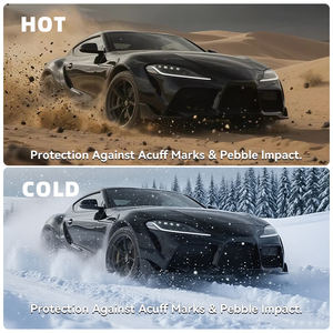 Film de protection de peinture automobile en TPU PPF super <span class=keywords><strong>noir</strong></span> piano, haute hydrophobicité, anti-corrosion - Product Image 3