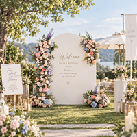 Mur de fleurs artificielles de luxe, arrangement floral pour arche de mariage, décoration pour fête de mariage, événement, cérémonie