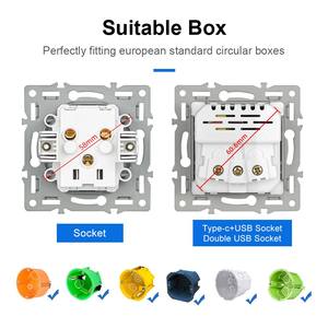 Prise de charge de style européen SRAN, norme allemande, <span class=keywords><strong>prix</strong></span> de gros, prise européenne multi-positions pour la maison/le bureau, panneau en verre plein écran - Product Image 4
