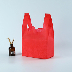 Tela de sellado de reciclaje ecológico sostenible, chaleco no tejido reutilizable portátil, <span class=keywords><strong>bolsa</strong></span> de <span class=keywords><strong>camiseta</strong></span>, bolsas de compras no tejidas - Product Image 5