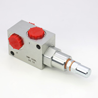 Vanne de régulation de pression hydraulique de type bloc compact, protection contre les surpressions jusqu'à 32 MPa, pour machines de construction