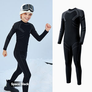 Traje térmico de invierno para niños, pantalones largos a prueba de viento para exteriores, deportes de secado rápido, <span class=keywords><strong>ropa</strong></span> íntima de otoño para esquí, <span class=keywords><strong>ropa</strong></span> que absorbe el sudor - Product Image 4