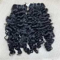 Extensiones de Cabello Humano Natural Liso y Rizado Birmano, Paquetes de Cabello Virgen con Puntas Completas para Venta al por Mayor
